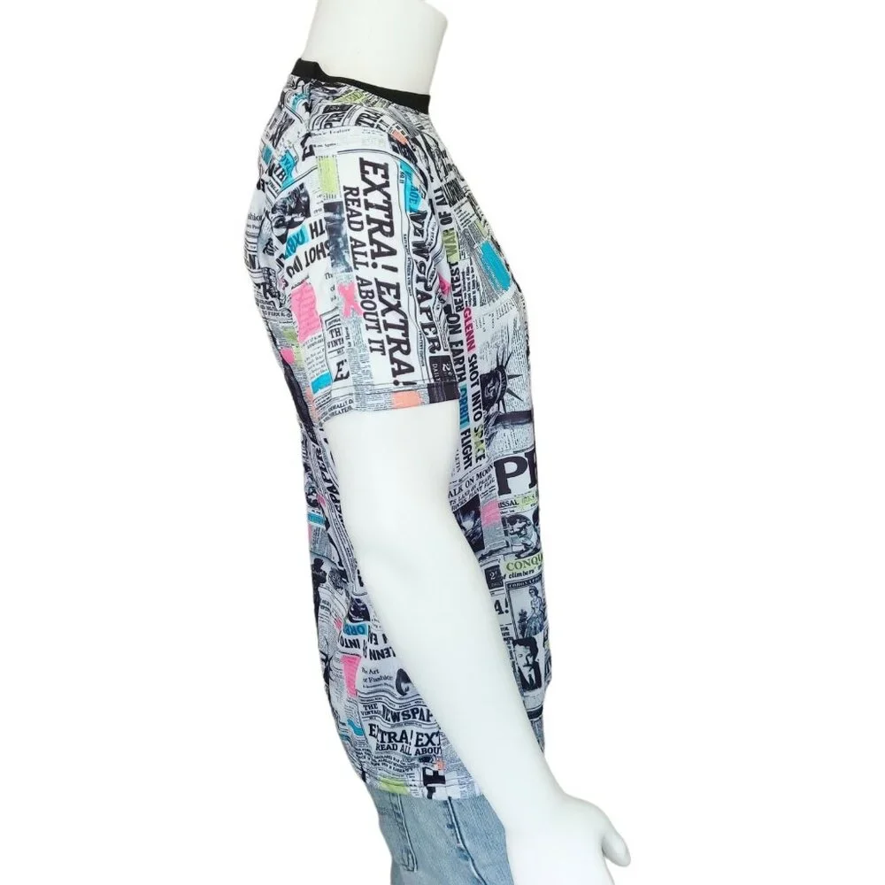 Fresh Prints of Bel Air T-Shirt Mens L All Over Print 90s Style Graphics NWT - Picture 3 of 11